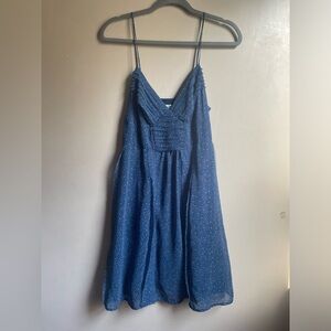 Y2K American Eagle  Strap dress size 10 ruffles polka dots babydoll fairy